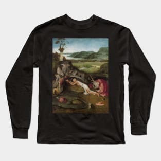 St. Jerome at Prayer - Hieronymus Bosch Long Sleeve T-Shirt